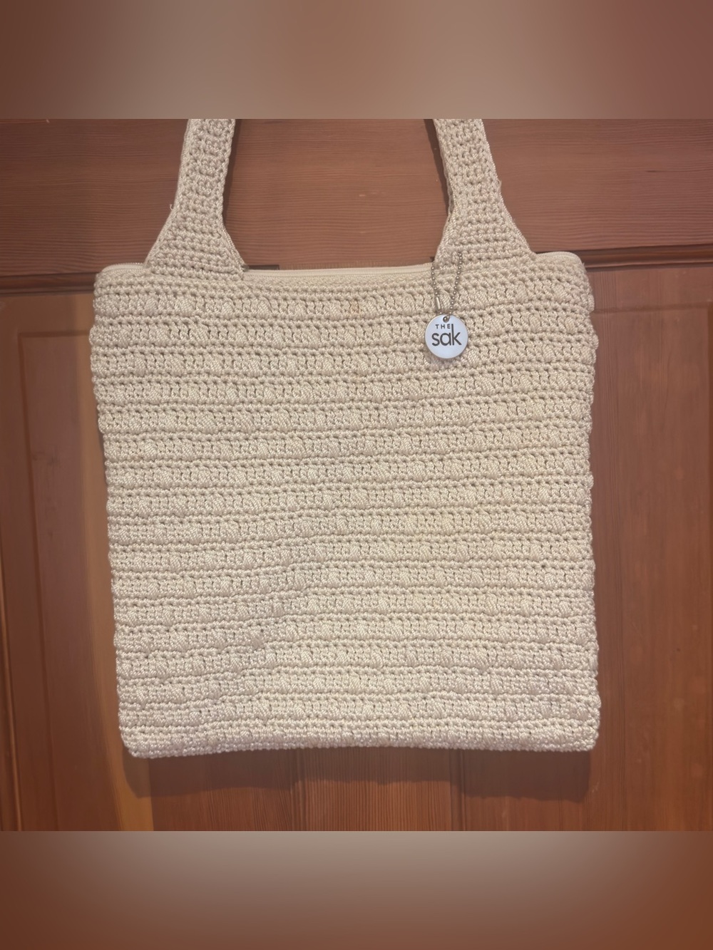 The Sak Cream Crochet Tote